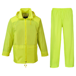 CAPOTE 2 PIEZAS AMARILLO HI-VIZ 100% NYLON CON PVC