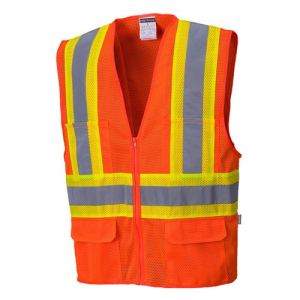 CHALECO NARANJA HI-VIZ TIPO 2 6 BOLSILLOS
