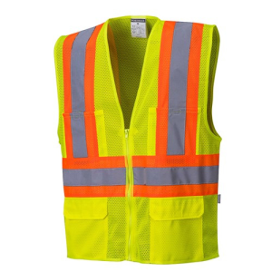 CHALECO AMARILLO HI-VIZ TIPO 2 6 BOLSILLOS TALLA